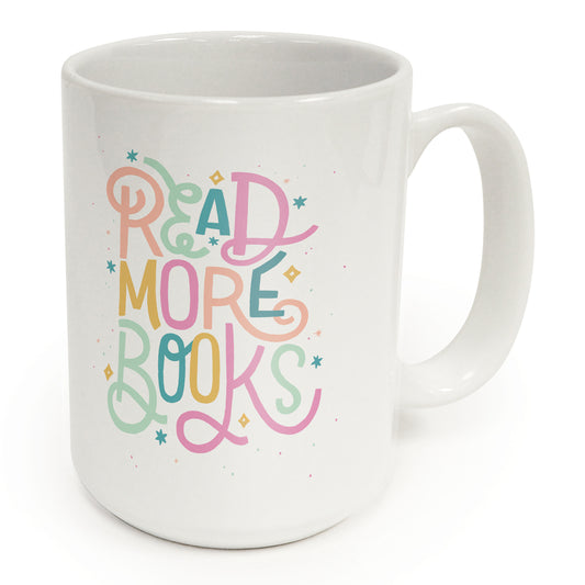 Highland Home Book Nerd 15 oz. Ceramic Mug Manufactured in the USA