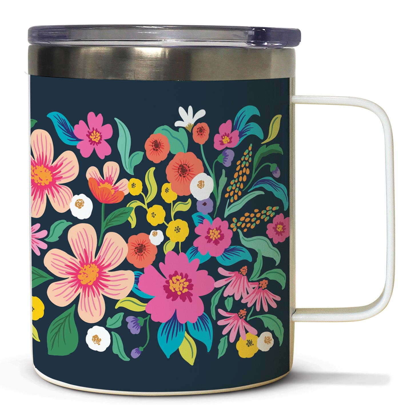 Meadow Dreams Stainless Steel Travel Mug with Lid 12 oz.