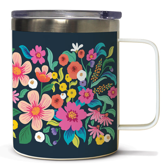 Meadow Dreams Stainless Steel Travel Mug with Lid 12 oz. Manufactured in the USA