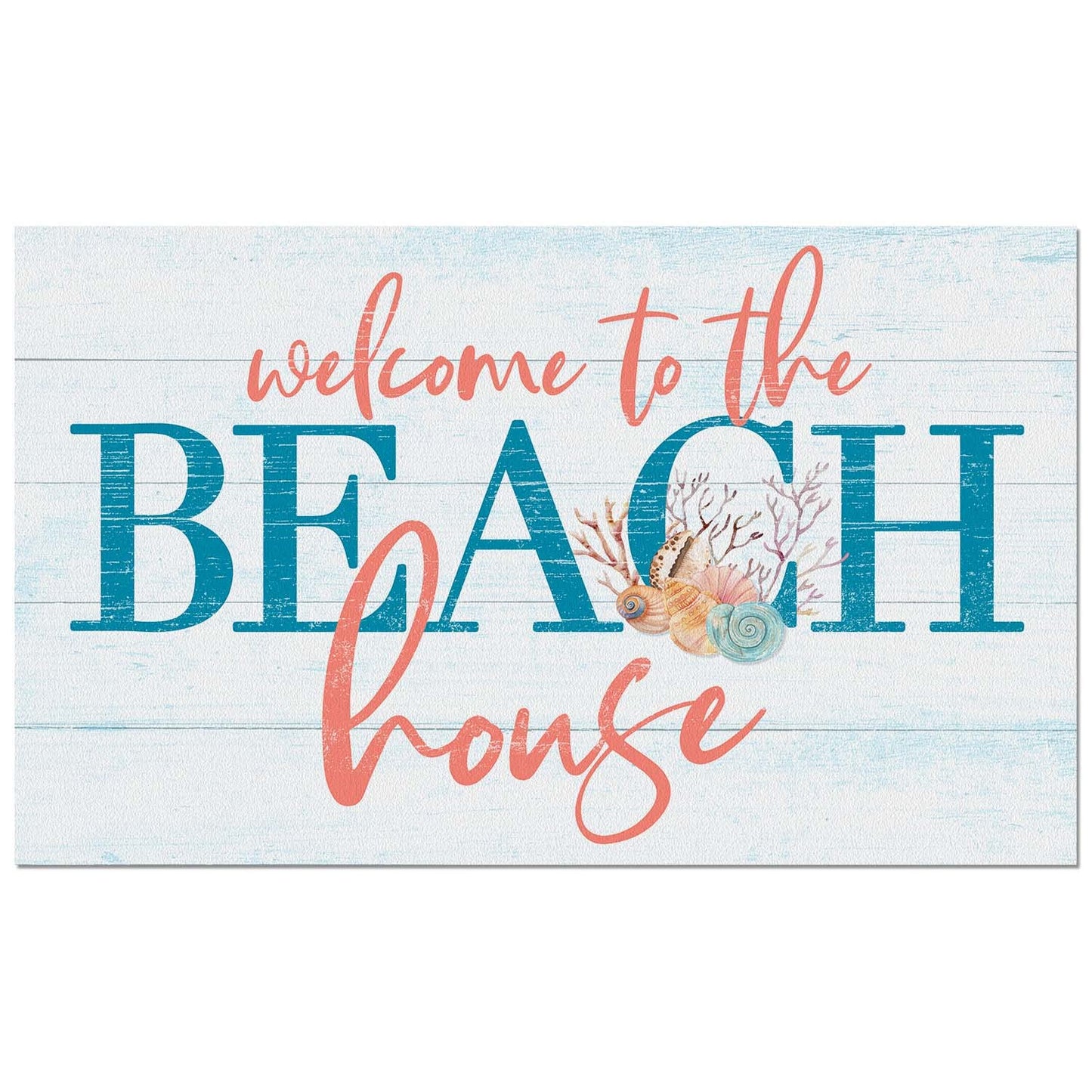 Counterart Beach House Indoor/Outdoor Entryway Welcome Mat Manufactured in The USA 29.5" by 17.75"