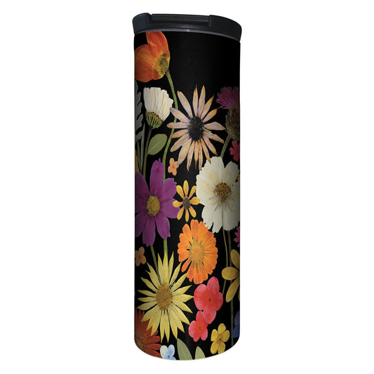 Highland Home Budding Genius Decorative Stainless Steel Double Wall Insulated Travel Tumbler with Lid 17 oz. Manufactured in the USA Dishwasher Safe