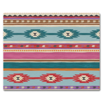 CounterArt Southwest Craze 3mm Tempered Glass Cutting Board 15” x 12” Manufactured in the USA