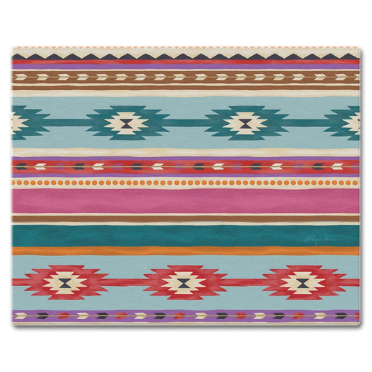 CounterArt Southwest Craze 3mm Tempered Glass Cutting Board 15” x 12” Manufactured in the USA