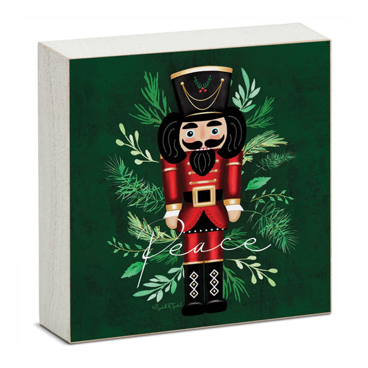 Highland Home Nutcracker Decorative Wooden Home Accent Sign for Desk Mantle or Shelf Made in the USA