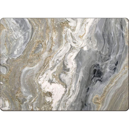 CounterArt Quartz Premium Decorative Hardboard Tabletop Placemats 4-Pack Manufactured in The USA Heat Tolerant and Easily Wipes Clean