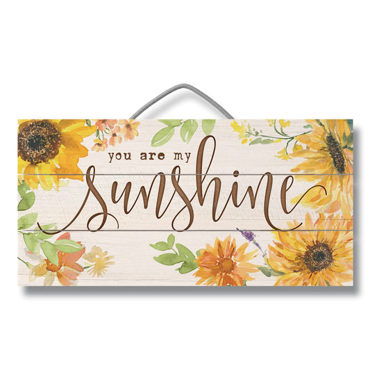 CounterArt You Are My Sunshine Decorative Slatted Pallet Wood Sign 12" by 6" Made in the USA