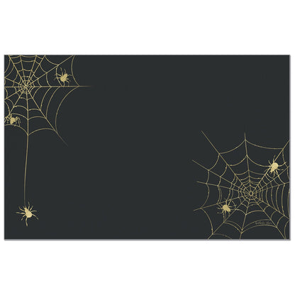 CounterArt Spiderwebs 24 Premium Paper Placemats in Resealable Storage Bag Made in The USA