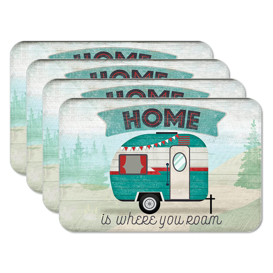 Counterart Where You Roam 4 Pack Reversible Easy Care Flexible Placemats Made in the USA