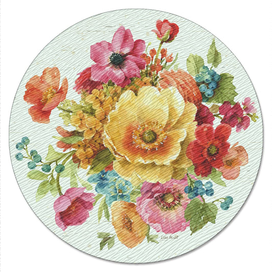 CounterArt Country Fresh 4mm Tempered Glass Lazy Susan Turntable 13" Diameter