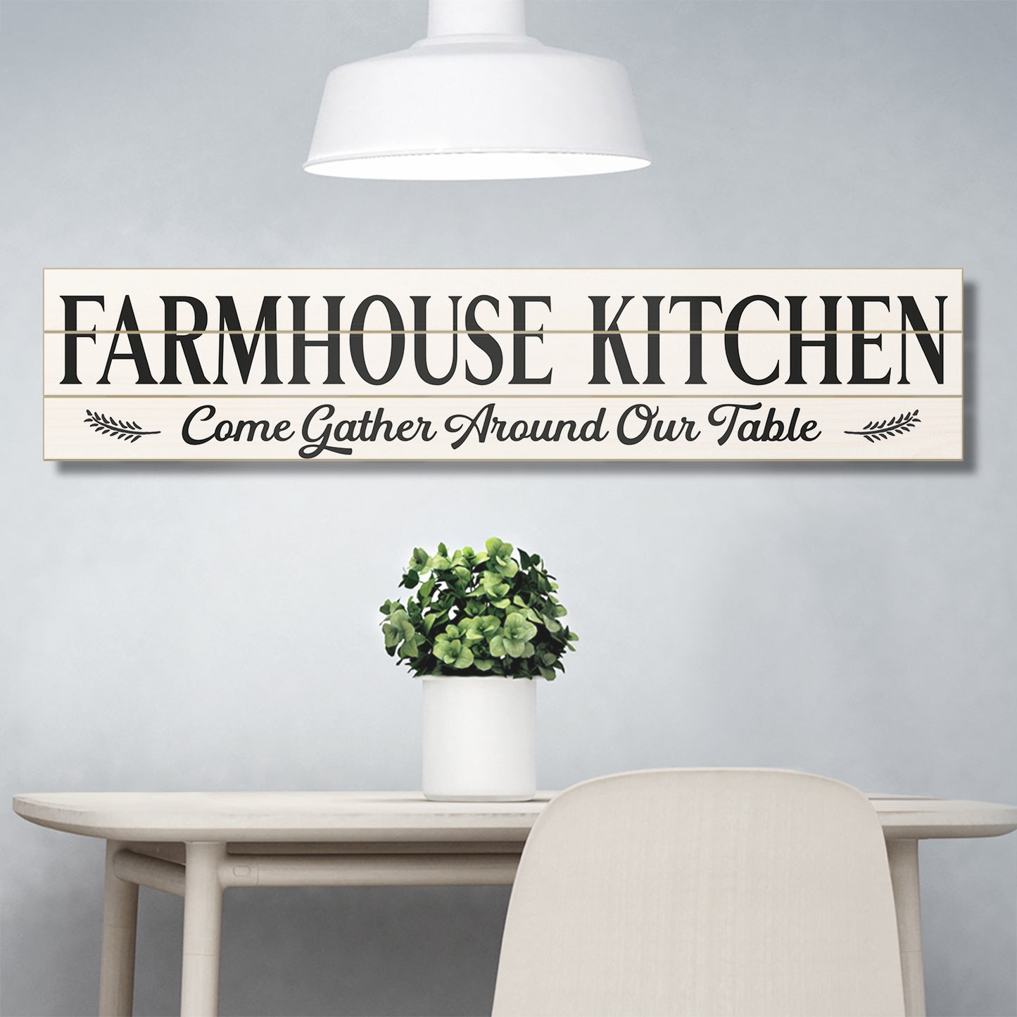 CounterArt Farmhouse Kitchen Horizontal Decorative Indoor/Outdoor Pallet Wood Sign 36" by 7.5" Made in the USA