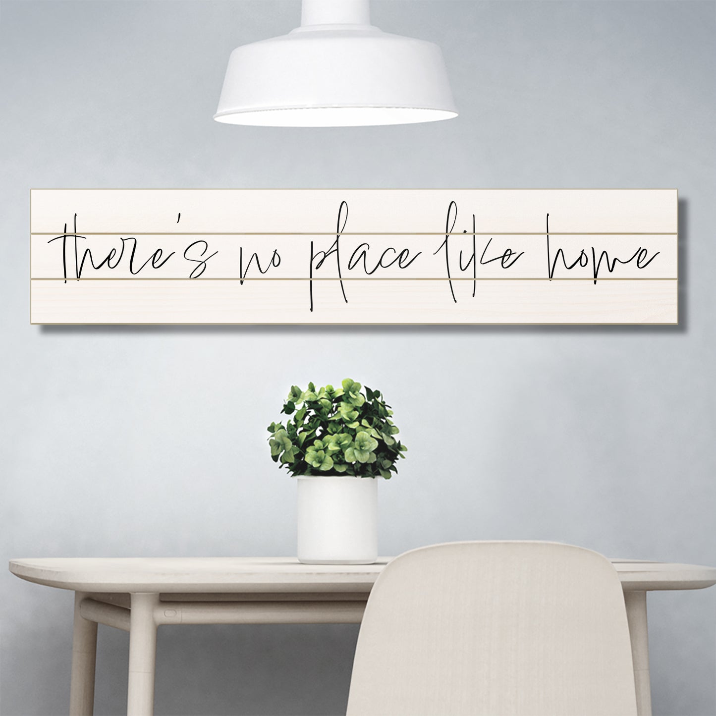 CounterArt "No Place Like Home" Vertical Decorative Indoor/Outdoor Pallet Wood Sign 36" by 7.5" Made in the USA