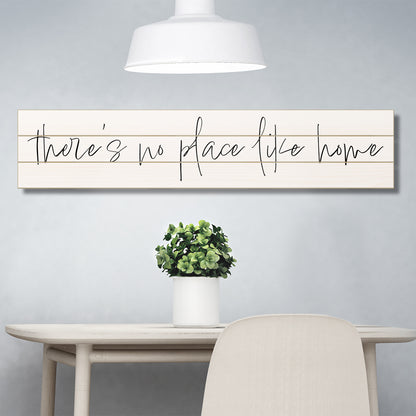 CounterArt "No Place Like Home" Vertical Decorative Indoor/Outdoor Pallet Wood Sign 36" by 7.5" Made in the USA