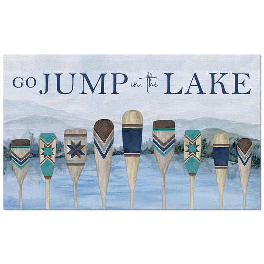Highland Home Jump in The Lake Indoor/Outdoor Entryway Floor Mat Manufactured in the USA 29.5" by 17.75"