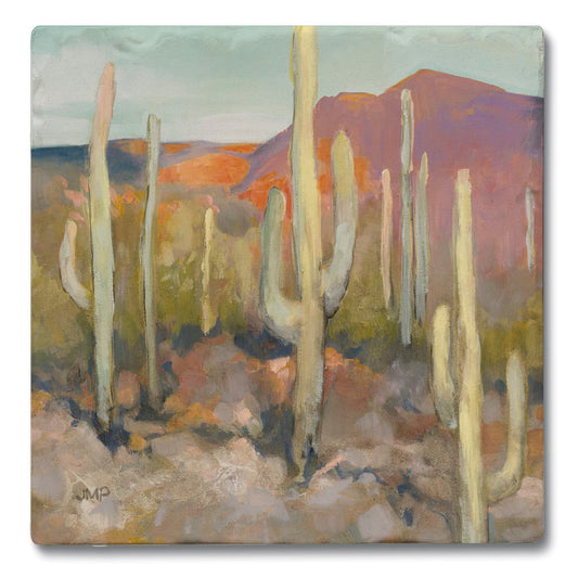 Thirstystone High Desert 4 Pack Tumbled Tile Stone Coasters 4" Square Manufactured in the USA