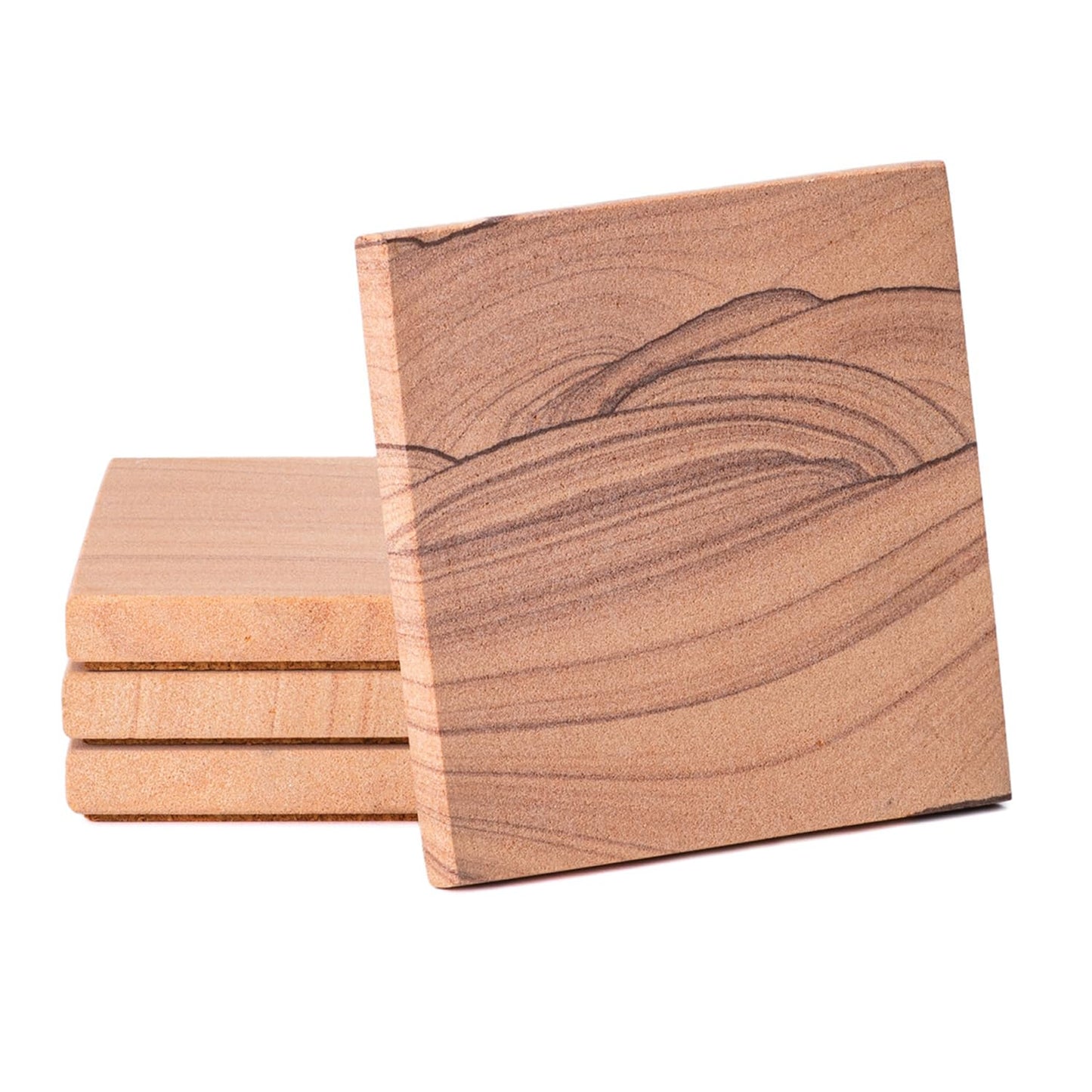 Natural Sandstone - Set of 4 Coasters