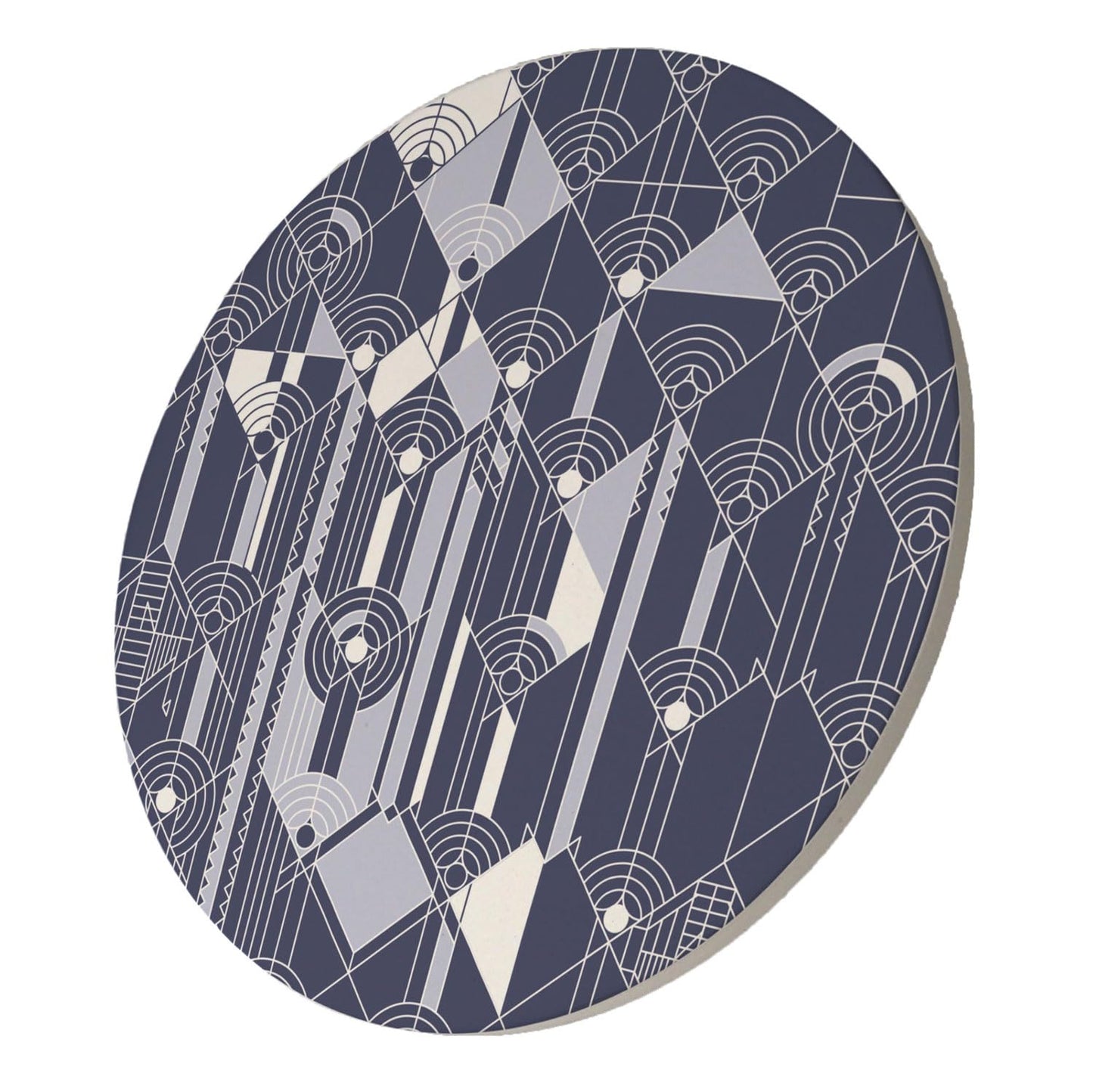 April Showers Design by Frank Lloyd Wright on 8" Round Stone Trivet Manufactured in The USA Heat Tolerant Easily Wipes Clean