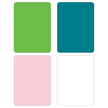 Cut N’ Funnel Cotton Candy 4 Pack Thick Multicolor Plastic Cutting Board Mat Made in the USA BPA & PVC Free Plastic Mat Measures 8” x 6”