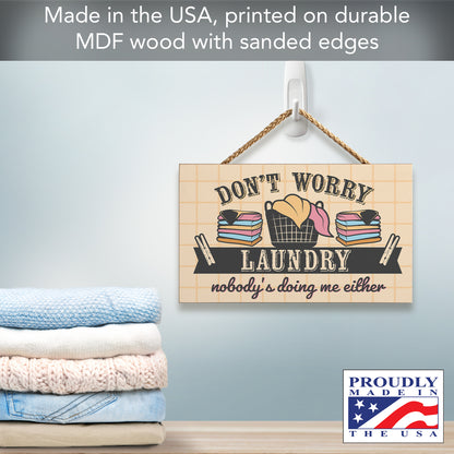 CounterArt Doing Me Decorative Hanging Wood Wall Sign 9.5” by 5.75” Made in the USA Features Braided Rope Hanger