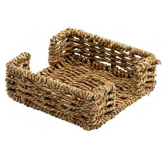Thirstystone Square Natural Seagrass Coaster Holder Holds 4" Square Coasters