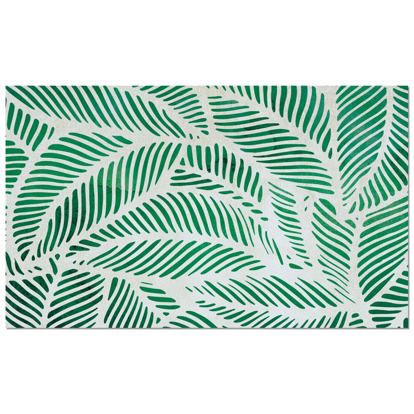 Counterart Palm Fronds Indoor/Outdoor Entryway Floor Mat Manufactured in the USA 29.5" by 17.75"