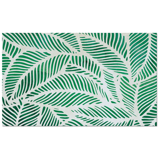 Counterart Palm Fronds Indoor/Outdoor Entryway Floor Mat Manufactured in the USA 29.5" by 17.75"