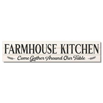 CounterArt Farmhouse Kitchen Horizontal Decorative Indoor/Outdoor Pallet Wood Sign 36" by 7.5" Made in the USA