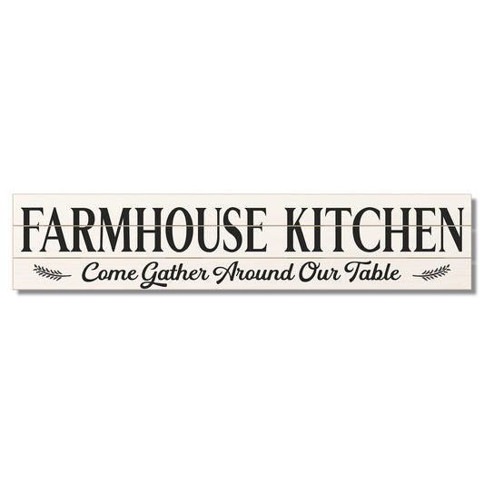 CounterArt Farmhouse Kitchen Horizontal Decorative Indoor/Outdoor Pallet Wood Sign 36" by 7.5" Made in the USA