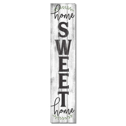 Highland "Home Sweet Home" Vertical Decorative Indoor/Outdoor Pallet Wood Sign 36" by 7.5" Made in the USA