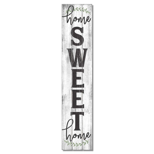 Highland "Home Sweet Home" Vertical Decorative Indoor/Outdoor Pallet Wood Sign 36" by 7.5" Made in the USA
