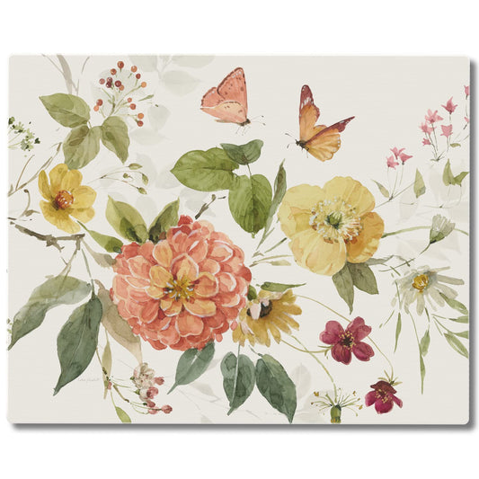 CounterArt Nature's Blessings 3mm Tempered Glass Cutting Board 15" x 12" Manufactured in the USA