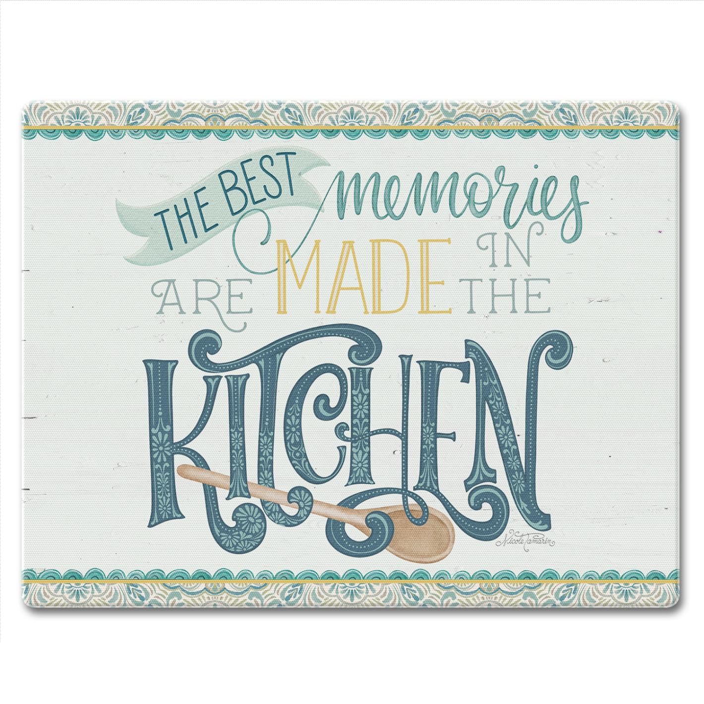CounterArt Love To Cook 3mm Tempered Glass Cutting Board 10” x 8” Manufactured in the USA
