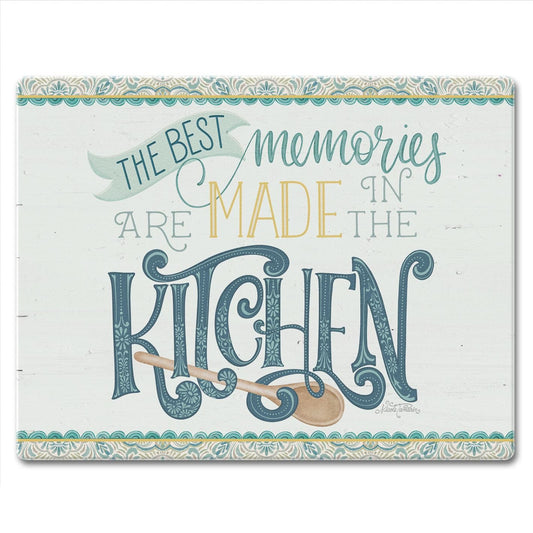 CounterArt Love To Cook 3mm Tempered Glass Cutting Board 10” x 8” Manufactured in the USA