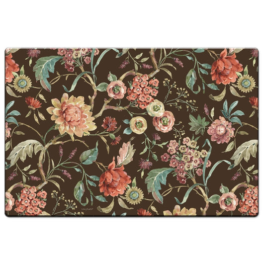 Highland Home Floral Study 30” x 20” Decorative Vinyl Comfort Floor Mat Manufactured in The USA, Waterproof, Reduces Muscle Fatigue, Easy to Clean