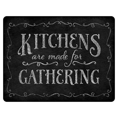 CounterArt Chalk It Up Kitchen 3mm Tempered Glass Cutting Board 15” x 12” Manufactured in the USA