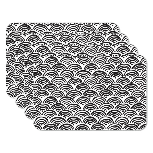CounterArt Arches 4 Pack Reversible Easy Care Flexible Placemats Made in the USA