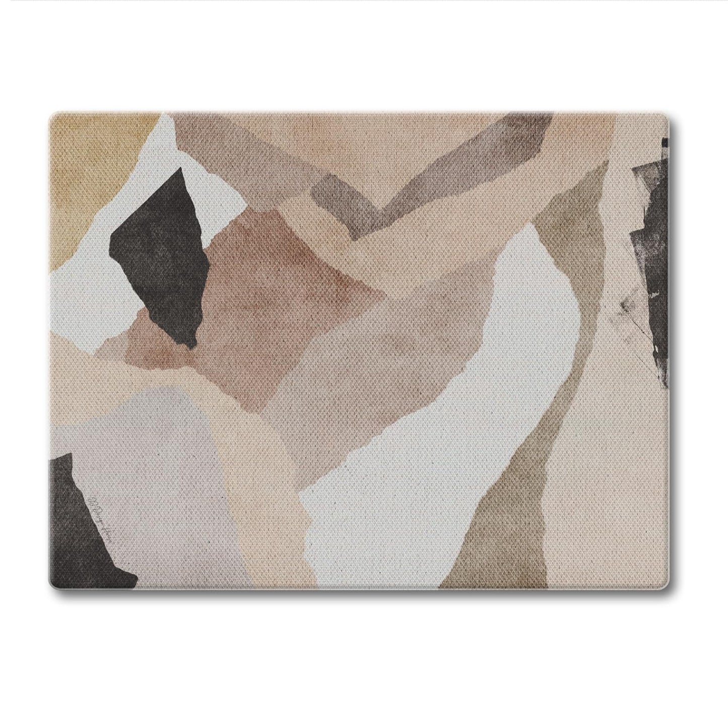 CounterArt Mocha Abstract 3mm Tempered Glass Cutting Board 10” x 8” Manufactured in the USA