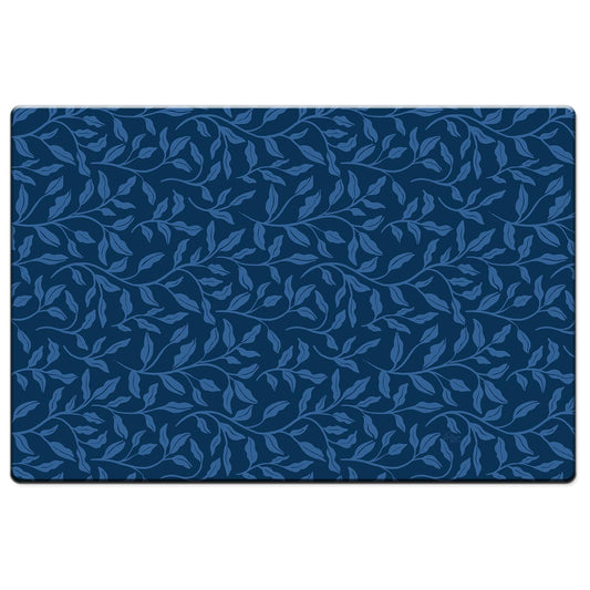 Highland Home Indigo Sea 30” x 20” Decorative Vinyl Comfort Floor Mat Manufactured in The USA, Waterproof, Easy to Clean