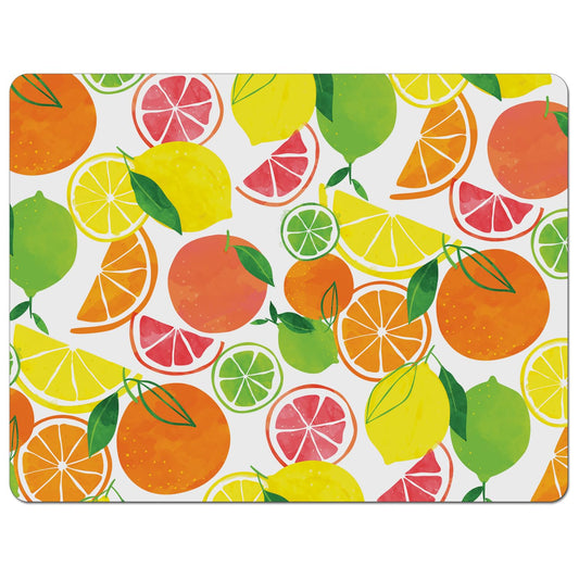 Cut N' Funnel Fruity Summer Designer Flexible Plastic Cutting Board Mat 15" x 11.5", Made in the USA, Decorative, Flexible, Easy to Clean