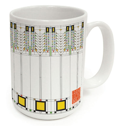Highland Home Tree of Life Design by Frank Lloyd Wright 15 oz. Ceramic Mug Manufactured in the USA Dishwasher Safe Microwave Safe