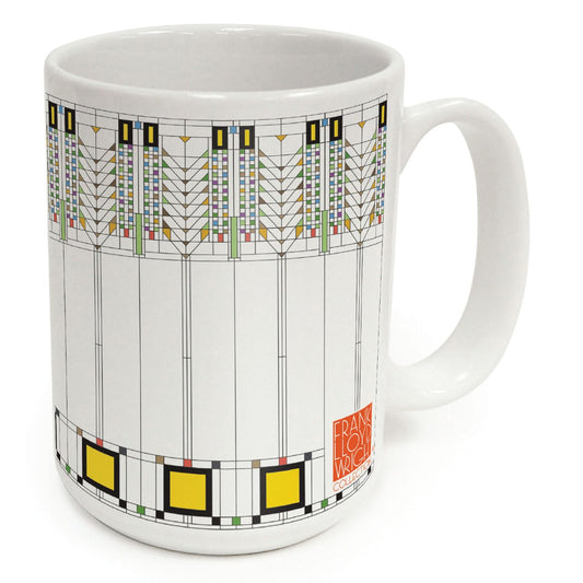 Highland Home Tree of Life Design by Frank Lloyd Wright 15 oz. Ceramic Mug Manufactured in the USA Dishwasher Safe Microwave Safe