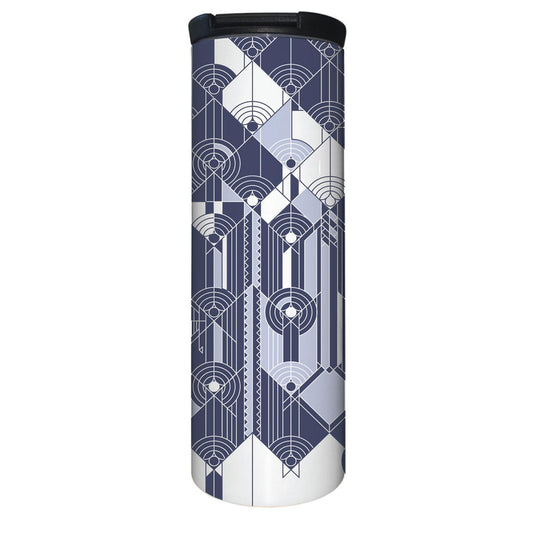 Highland Home April Showers Design fro F.L.W. Foundation on 17 Ounce Double Wall Insulated Stainless Steel Tumbler Manufactured in the USA