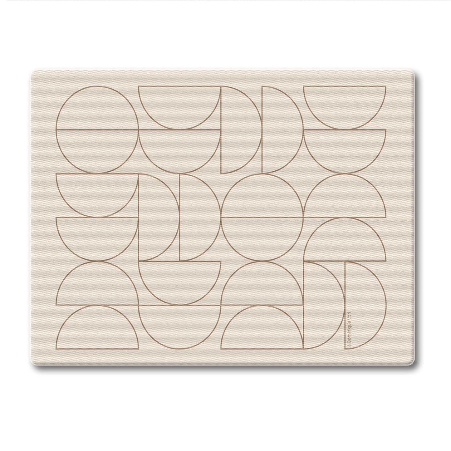 CounterArt Mocha Moon 3mm Tempered Glass Cutting Board 10” x 8” Manufactured in the USA