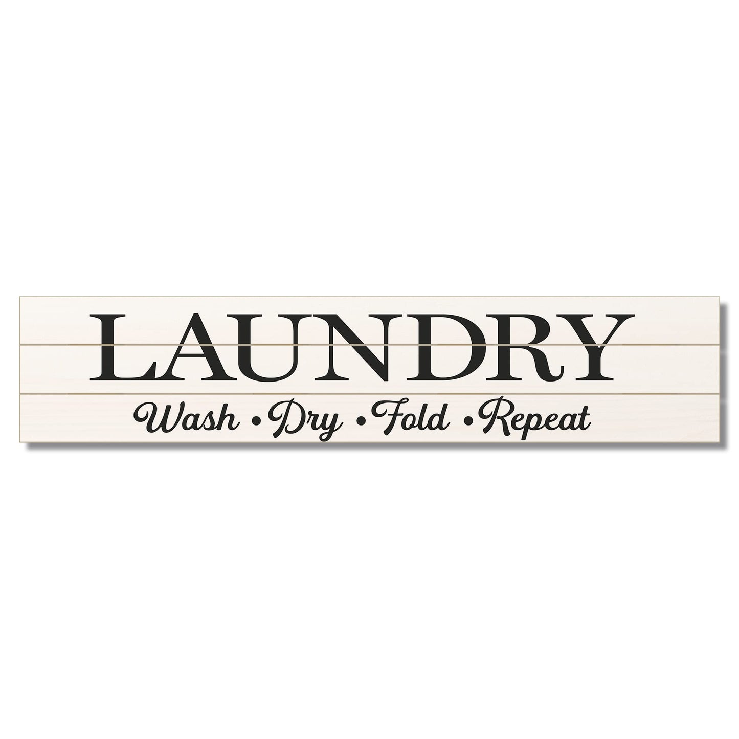 CounterArt Laundry Rules Horizontal Decorative Indoor/Outdoor Pallet Wood Sign 36" by 7.5" Made in the USA