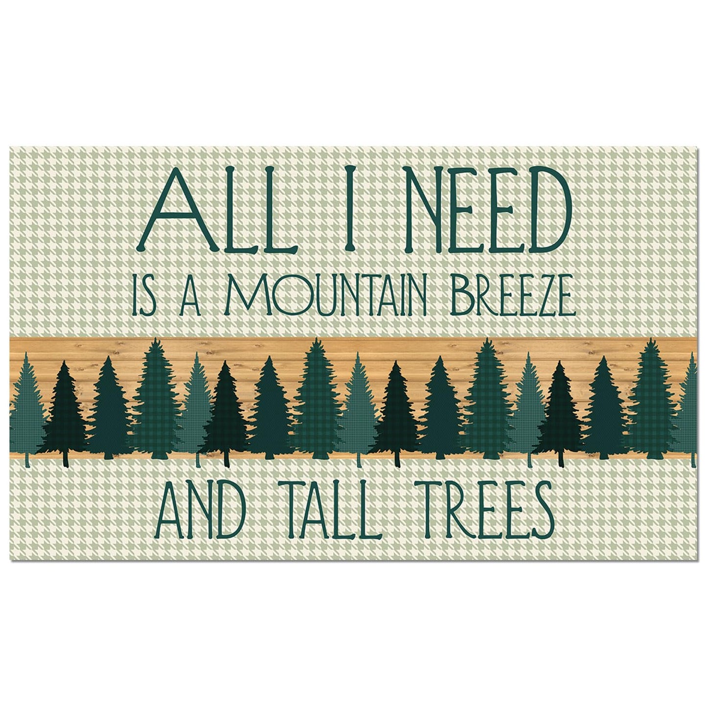 Counterart Mountain Breeze Welcome Indoor/Outdoor Entryway Floor Mat Manufactured in the USA 29.5" by 17.75"