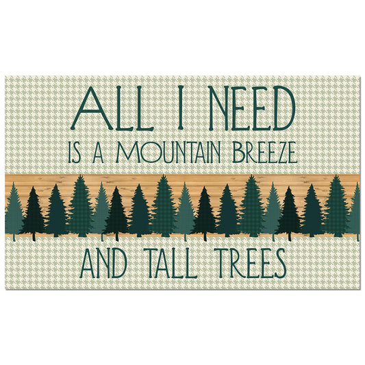 Counterart Mountain Breeze Welcome Indoor/Outdoor Entryway Floor Mat Manufactured in the USA 29.5" by 17.75"