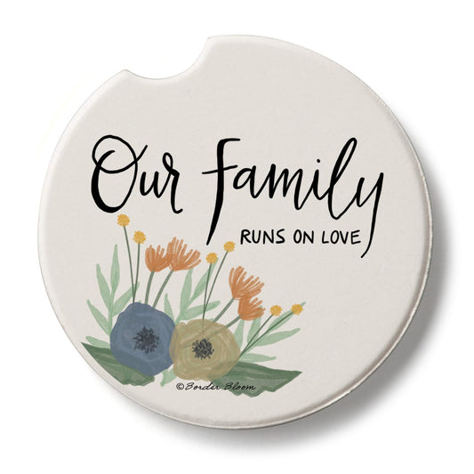 Thirstystone Serene Family Single Absorbent Stone Coaster for Vehicle Cup Holder 2.6” Diameter Manufactured in The USA