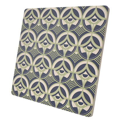 Frank Lloyd Wright Greek Orthodox Design on 8" Square Stone Trivet Manufactured in The USA Heat Tolerant Easily Wipes Clean