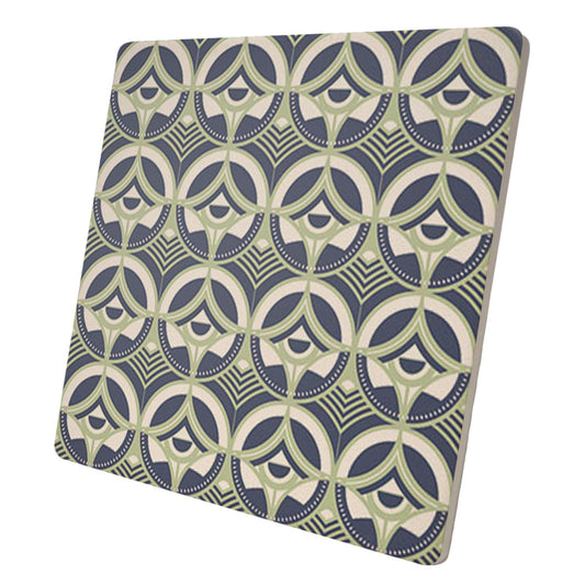 Frank Lloyd Wright Greek Orthodox Design on 8" Square Stone Trivet Manufactured in The USA Heat Tolerant Easily Wipes Clean