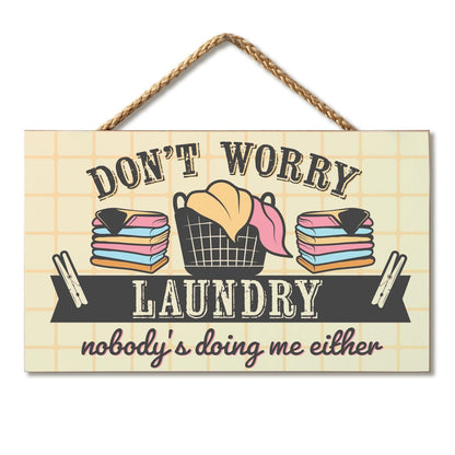CounterArt Doing Me Decorative Hanging Wood Wall Sign 9.5” by 5.75” Made in the USA Features Braided Rope Hanger