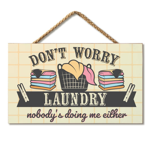 CounterArt Doing Me Decorative Hanging Wood Wall Sign 9.5” by 5.75” Made in the USA Features Braided Rope Hanger